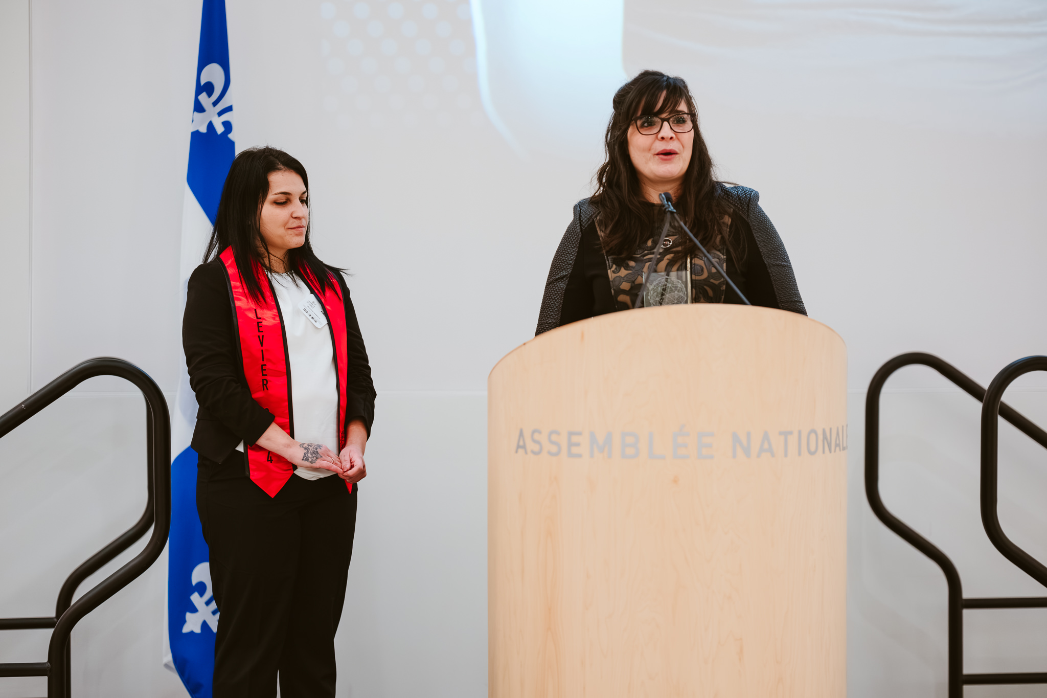 Gala des prix Leviers 2025 - noémie Roche directrice générale du ROCAJQ